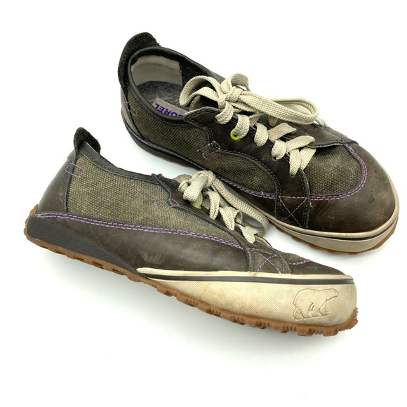 Sorel Mackenzie Leather Hiking Sneakers - Picture 15 of 16